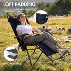 Reclining Camping Chair Garden Chairs Sun Lounger Bundle-Fold