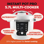 Pot Duo Plus with Whisperquiet -Cooker 5.7L Electric