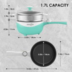 Pot Electric Mini Skillet Portable Nonstick Sauté Pan
