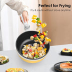 Pot Electric Mini Skillet Portable Nonstick Sauté Pan
