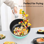 Pot Electric Mini Skillet Portable Nonstick Sauté Pan