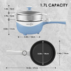 Pot Electric Mini Skillet Portable Nonstick Sauté Pan