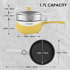 Pot Electric Mini Skillet Portable Nonstick Sauté Pan