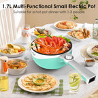 Pot Electric Mini Skillet Portable Nonstick Sauté Pan