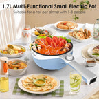 Pot Electric Mini Skillet Portable Nonstick Sauté Pan