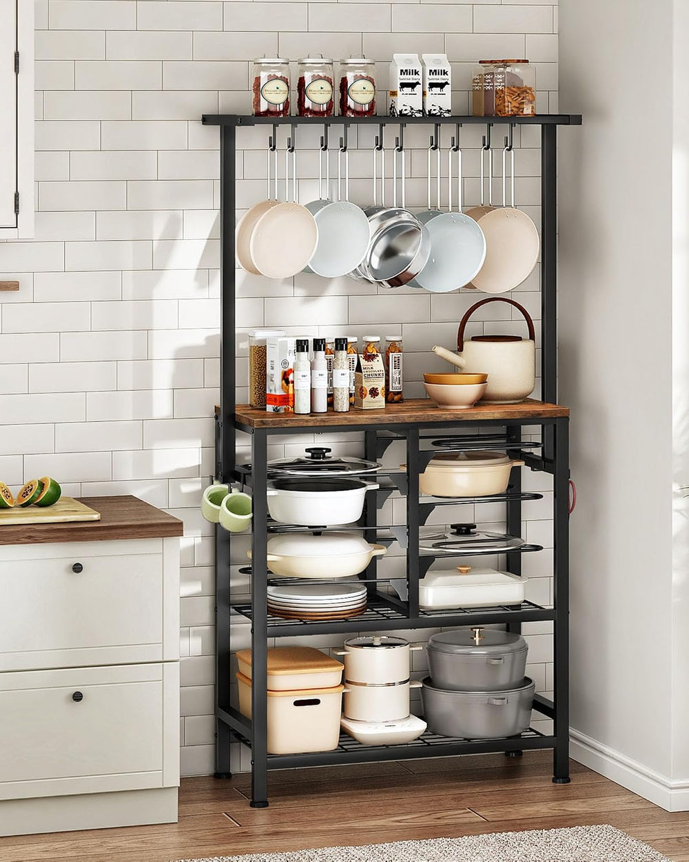 Pots and Pans Organiser Rack Multi-Tier Baker's Kitchen