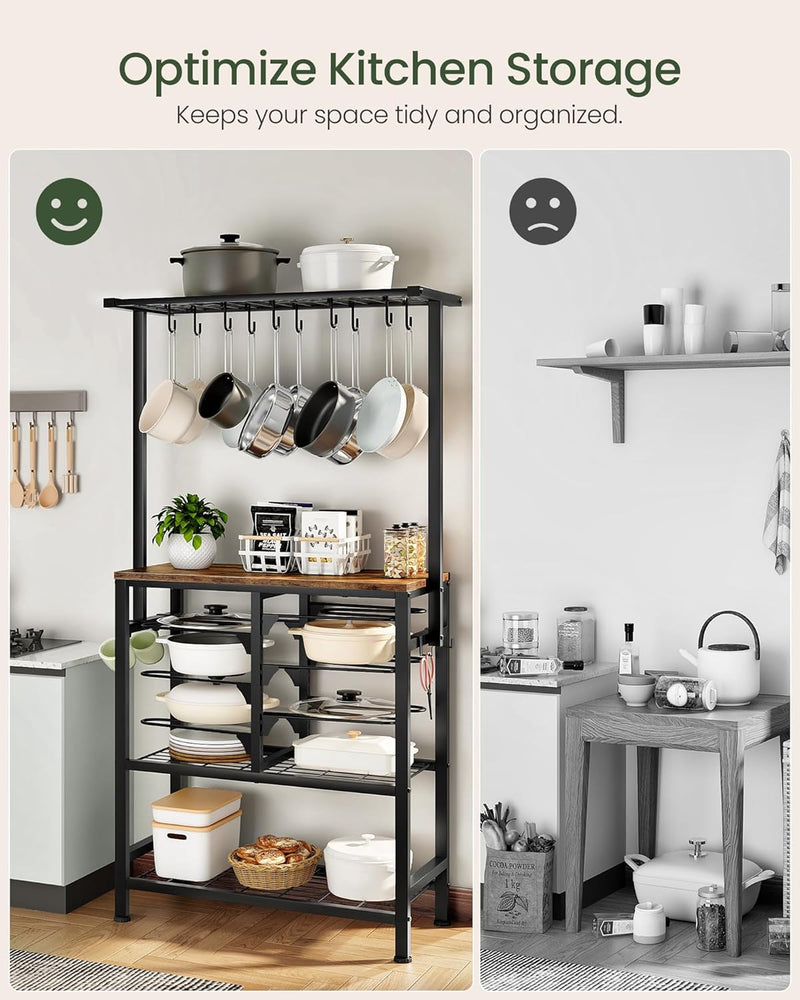 Pots and Pans Organiser Rack Multi-Tier Baker's Kitchen