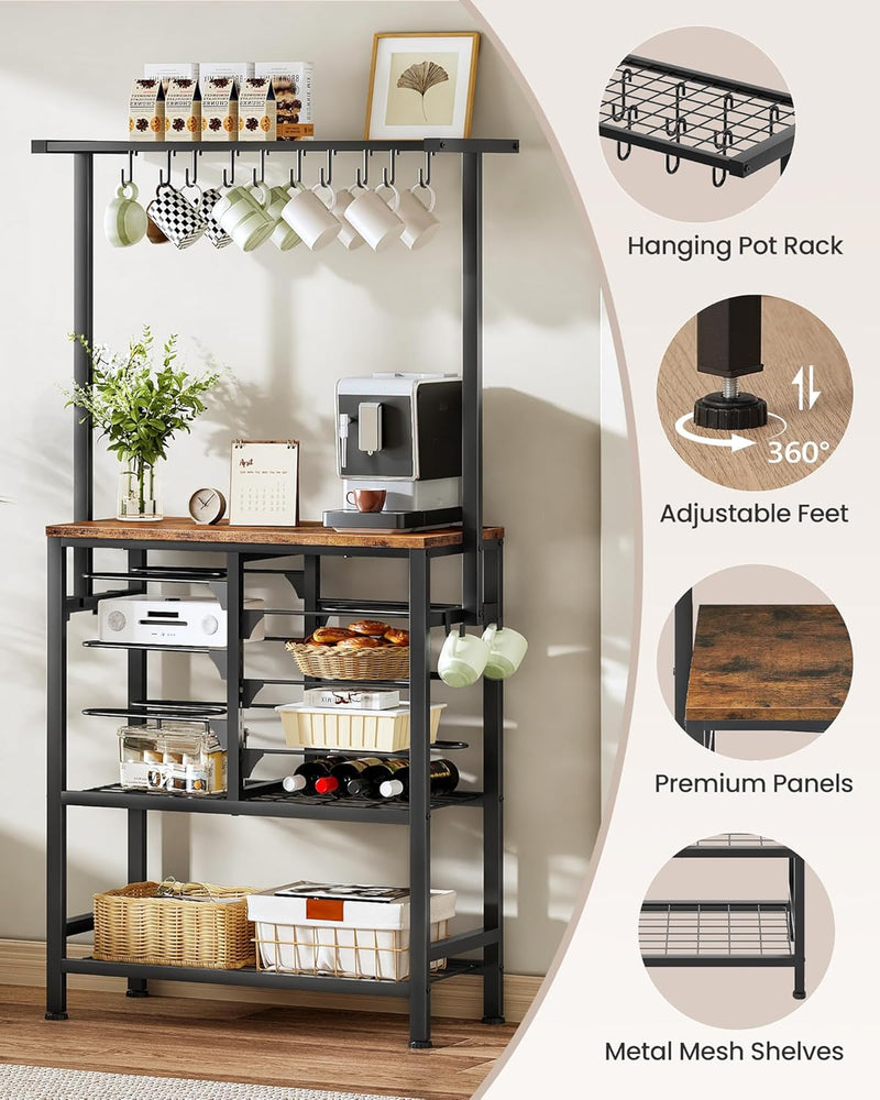Pots and Pans Organiser Rack Multi-Tier Baker's Kitchen