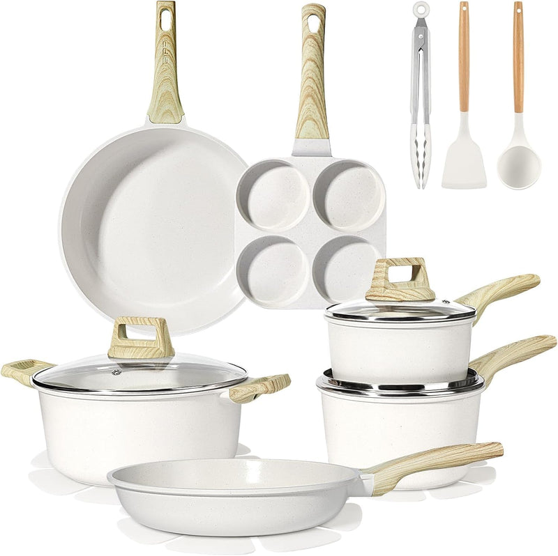 17pcs Pots and Pans Set Non Stick Fryingpan
