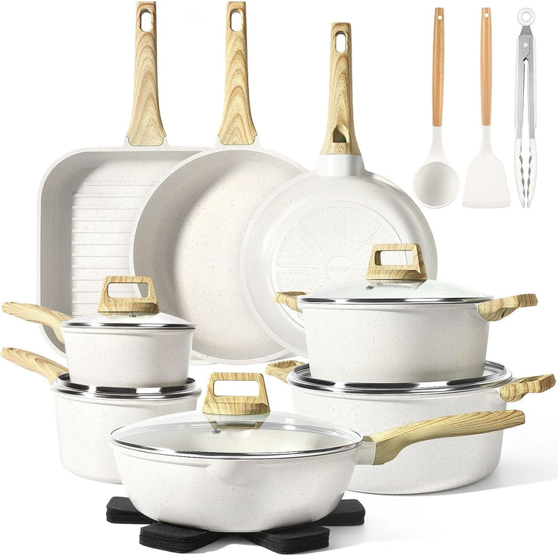 17pcs Pots and Pans Set Non Stick Fryingpan