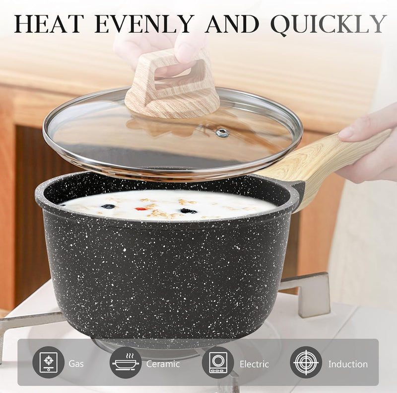 17pcs Pots and Pans Set Non Stick Fryingpan