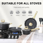 17pcs Pots and Pans Set Non Stick Fryingpan