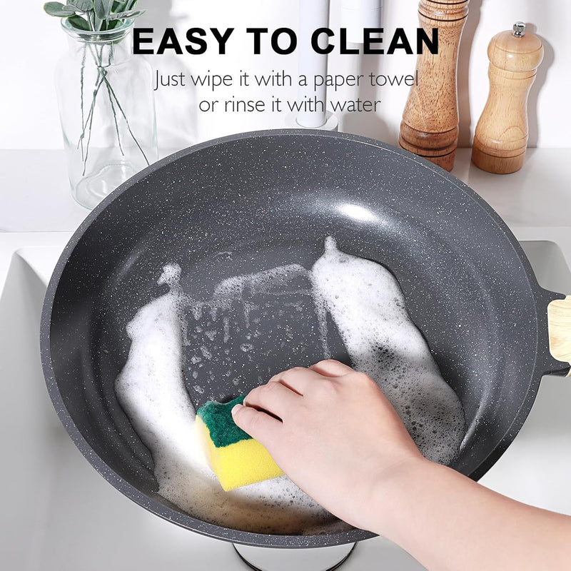 17pcs Pots and Pans Set Non Stick Fryingpan