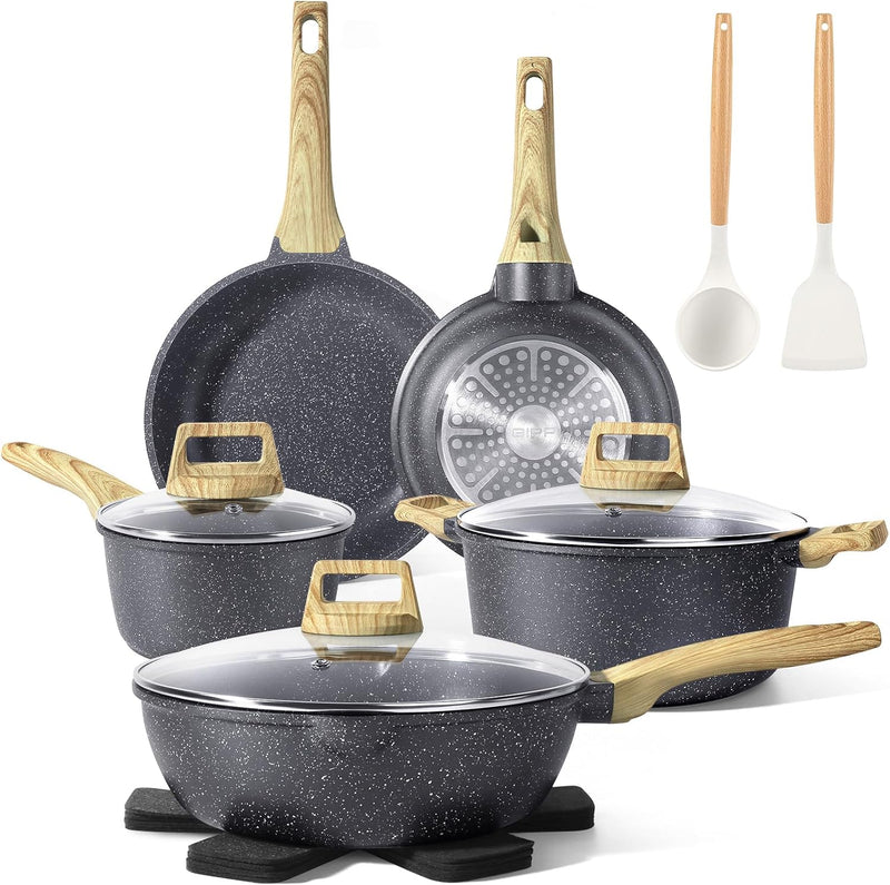 17pcs Pots and Pans Set Non Stick Fryingpan