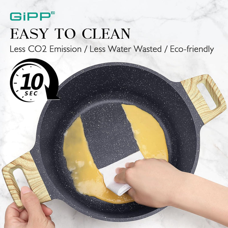 17pcs Pots and Pans Set Non Stick Fryingpan