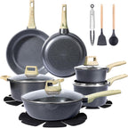 17pcs Pots and Pans Set Non Stick Fryingpan
