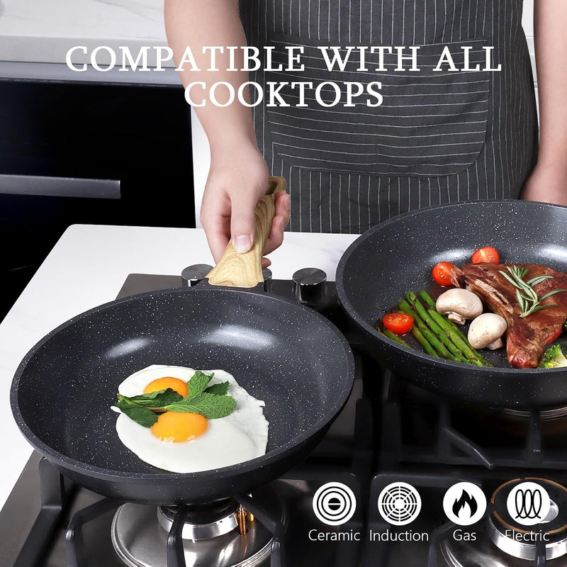 17pcs Pots and Pans Set Non Stick Fryingpan