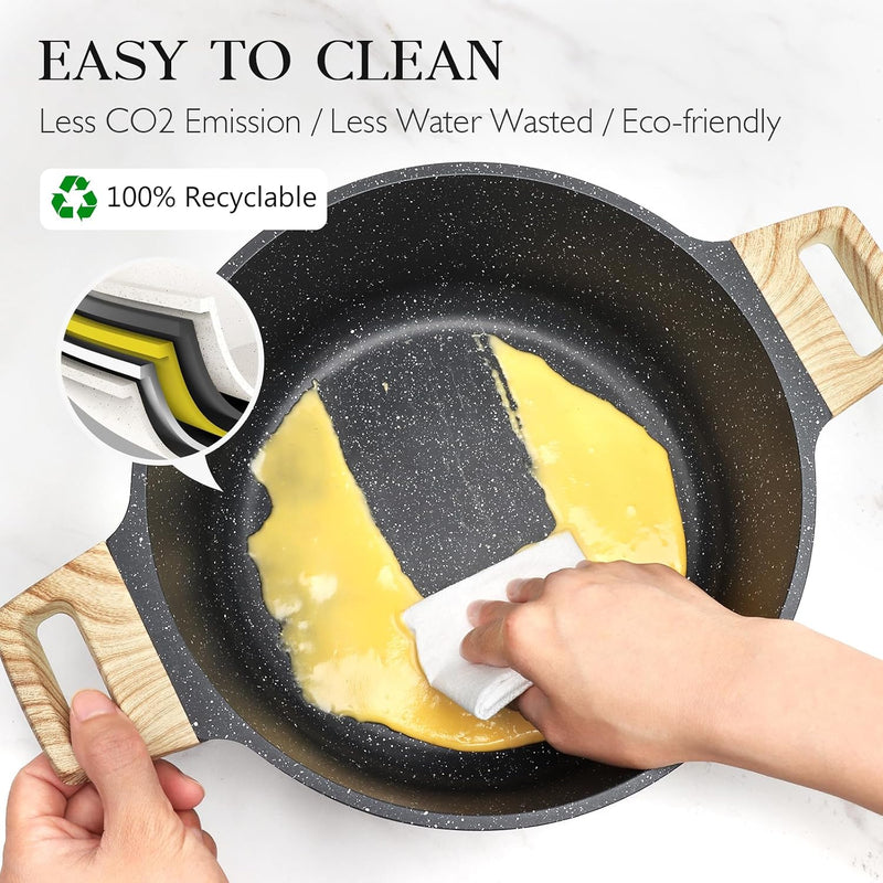 17pcs Pots and Pans Set Non Stick Fryingpan