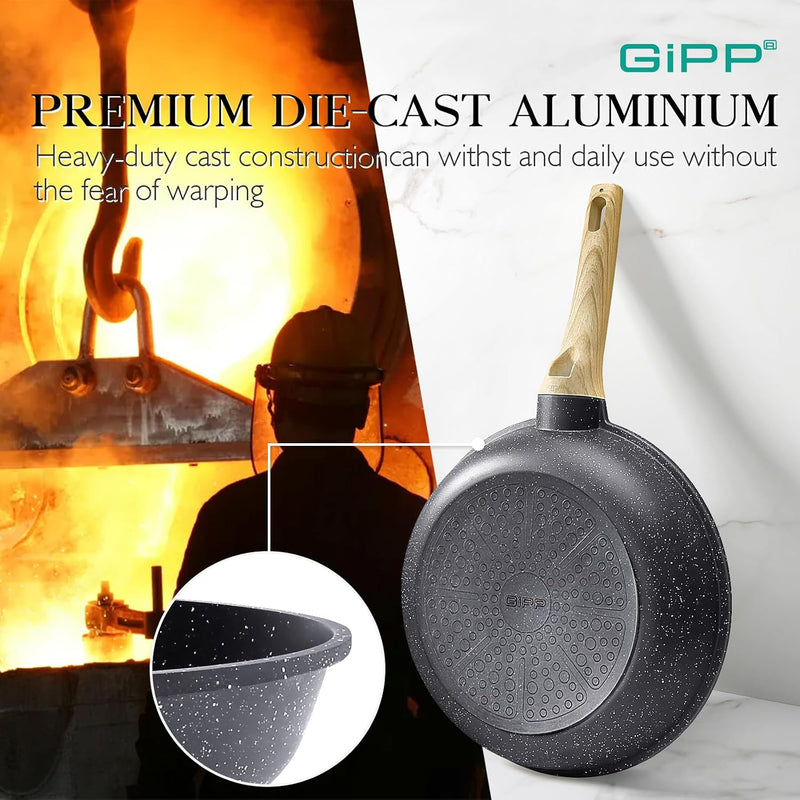 17pcs Pots and Pans Set Non Stick Fryingpan