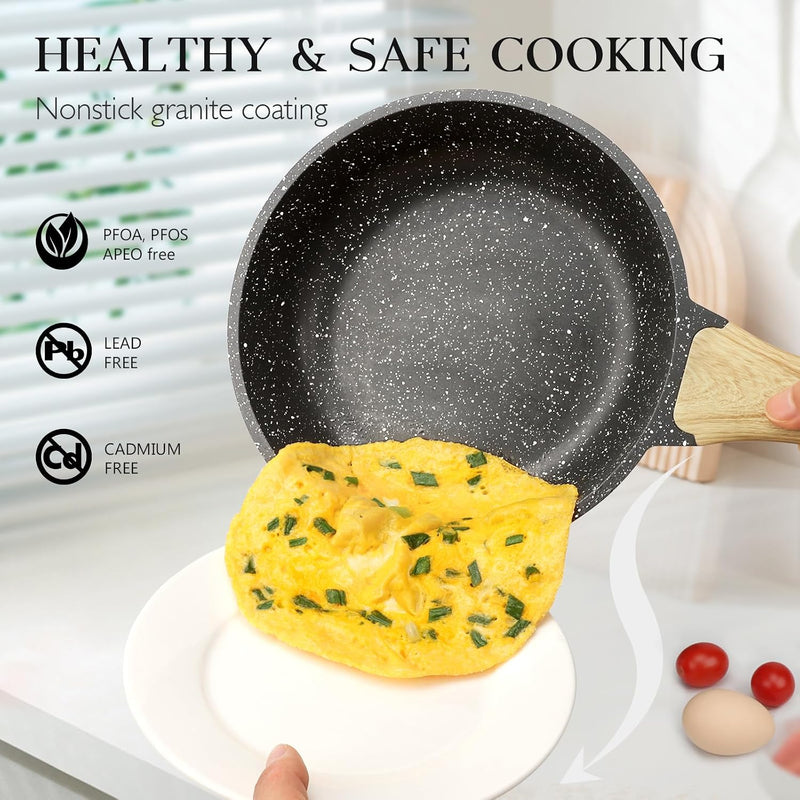 17pcs Pots and Pans Set Non Stick Fryingpan