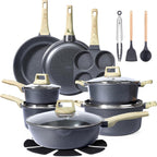 17pcs Pots and Pans Set Non Stick Fryingpan