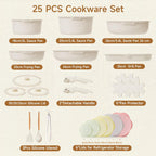 Pots and Pans Set Non Stick 25pcs