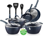 Pots and Pans Set Stackable Ceramic Non Stick