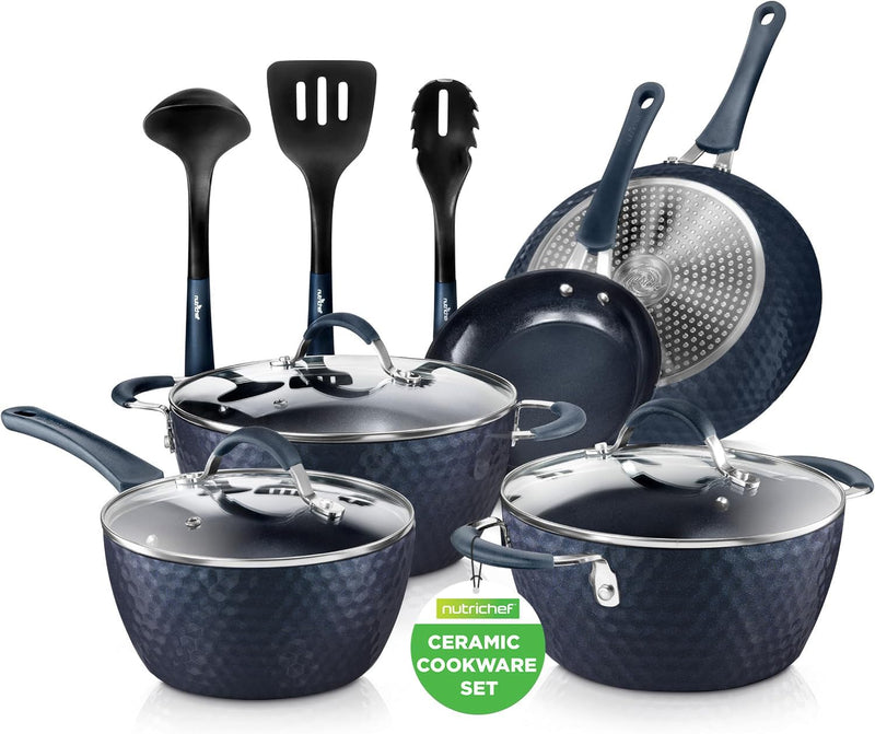 Pots and Pans Set Stackable Ceramic Non Stick