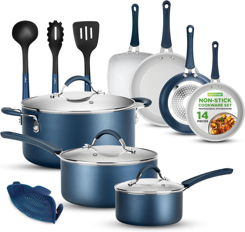 Pots and Pans Set Stackable Ceramic Non Stick