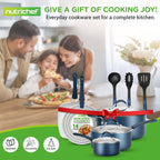Pots and Pans Set Stackable Ceramic Non Stick