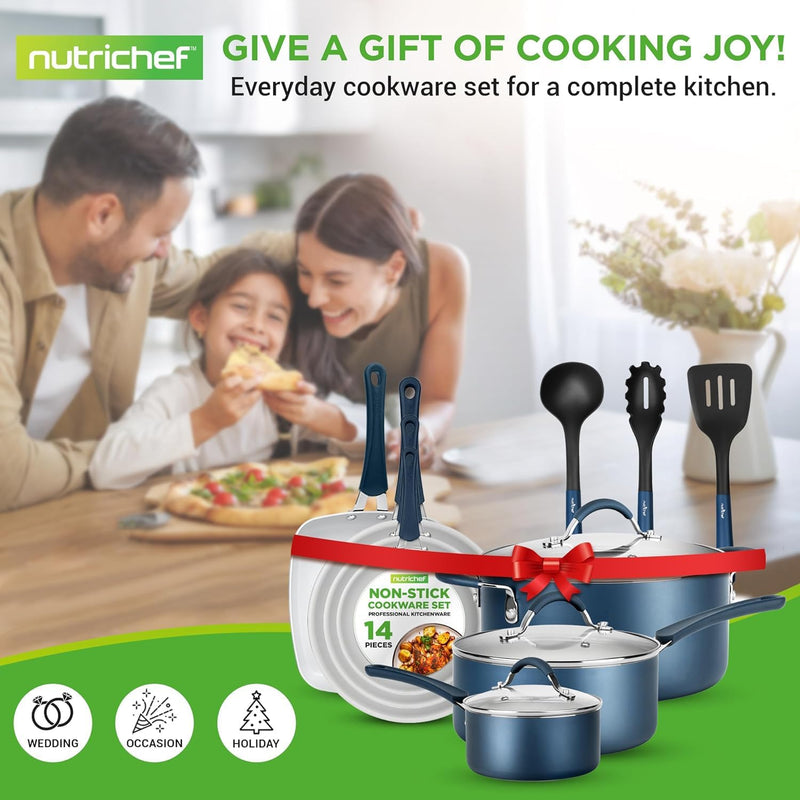 Pots and Pans Set Stackable Ceramic Non Stick