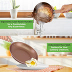 Pots and Pans Set Stackable Ceramic Non Stick