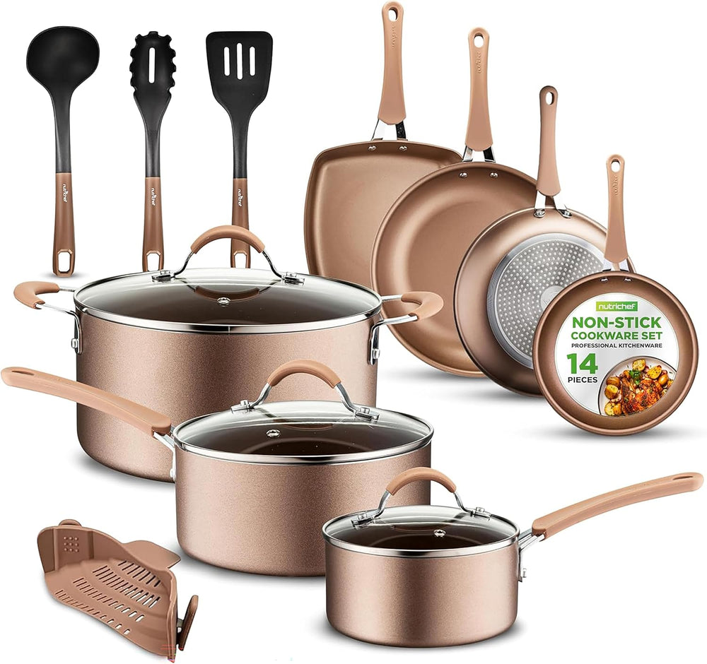 Pots and Pans Set Stackable Ceramic Non Stick