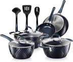 Pots and Pans Set Stackable Ceramic Non Stick