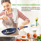 Pots and Pans Set Stackable Ceramic Non Stick