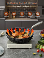 Pots and Pans Set with Lids 17 Pcs
