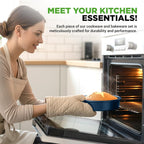 Pots and Pans Set with Lids (20 Piece)