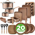 Pots and Pans Set with Lids Non-Stick (20 Piece)