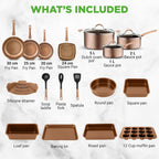 Pots and Pans Set with Lids (20 Piece)