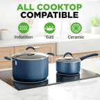 Pots and Pans Set with Lids (20 Piece)