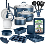 Pots and Pans Set with Lids Non-Stick (20 Piece)