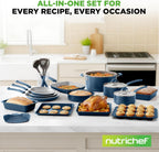 Pots and Pans Set with Lids (20 Piece)