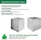 Pots for Plants Stainless Steel Round Rim