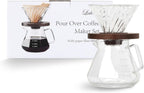 Pour Over Coffee Maker 600ML Borosilicate Glass