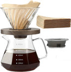 Pour Over Coffee Maker 600ML Borosilicate Glass