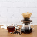Pour Over Coffee Maker 600ML Borosilicate Glass