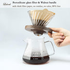 Pour Over Coffee Maker 600ML Borosilicate Glass