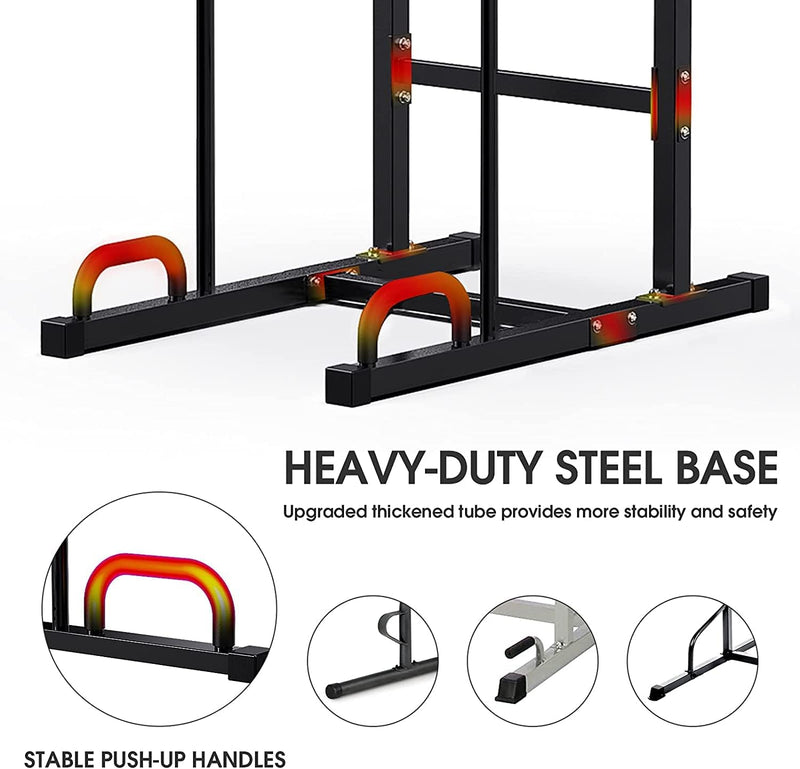 Power Tower Adjustable Dip Station Pull Up Bar