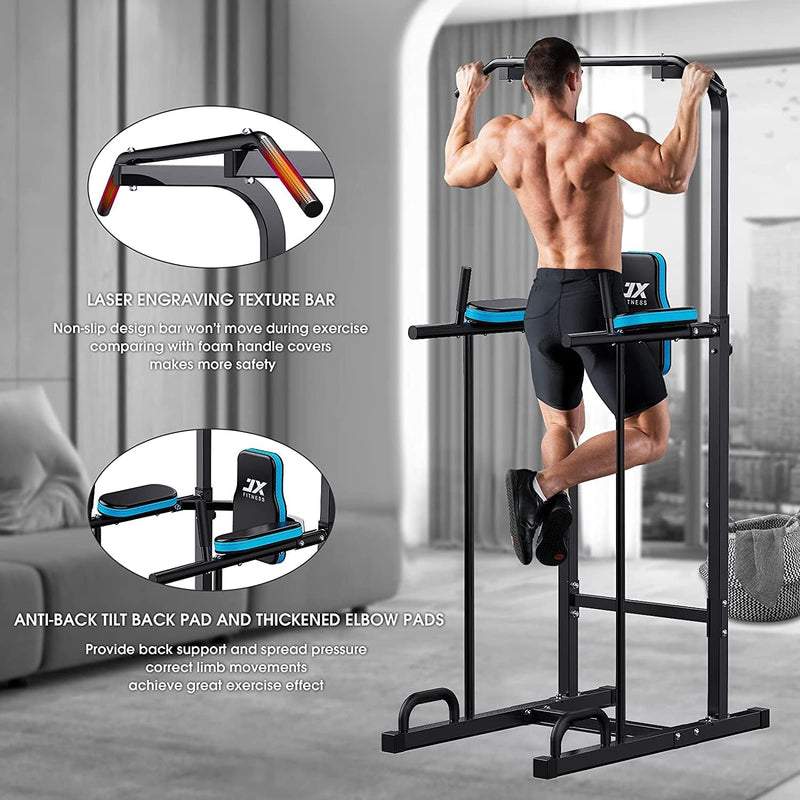 Power Tower Adjustable Dip Station Pull Up Bar