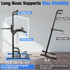 Power Tower Dip Station Free Standing Pull Up
